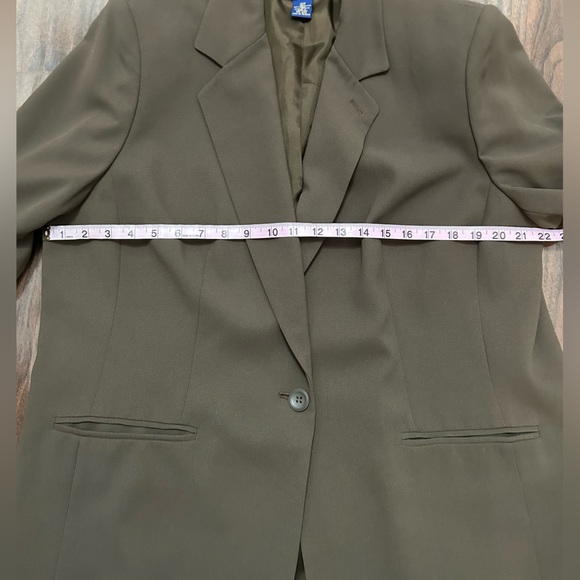 Charter Club Woman Pant Suit Olive Green - Picture 4 of 9
